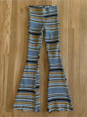 Better Be  Striped Flare Leggings